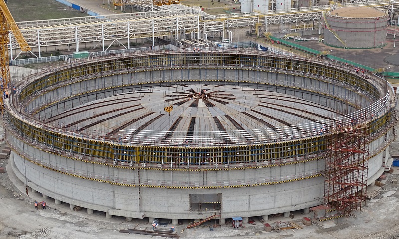 圖為施工現場。