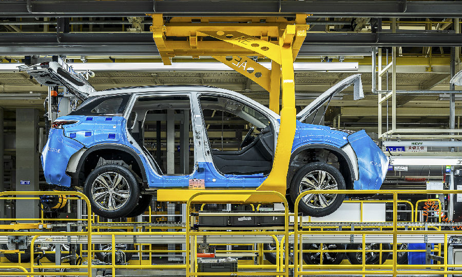 圖為長安汽車合肥工廠的扭矩控制系統。