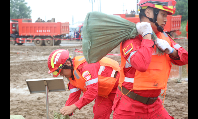 圖為演練現(xiàn)場。