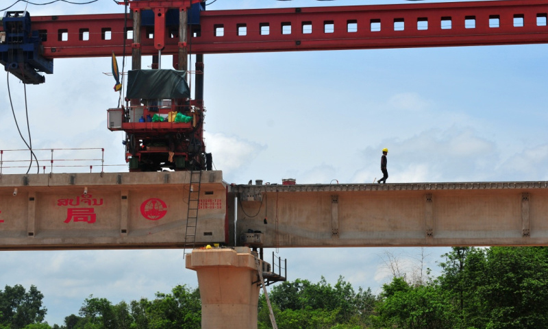 圖為6月1日拍攝的楠科內河特大橋。（新華社記者 章建華 攝）
