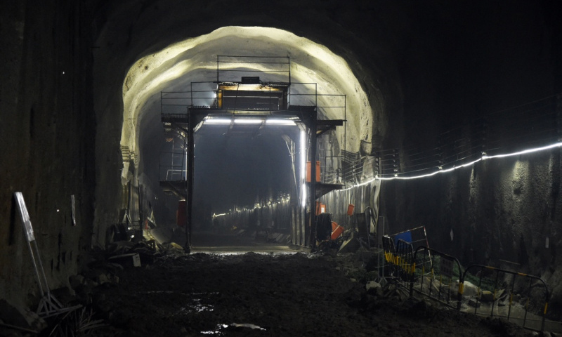 圖為1月7日拍攝的管廊隧道施工現(xiàn)場(chǎng)。新華社發(fā)（任超 攝）