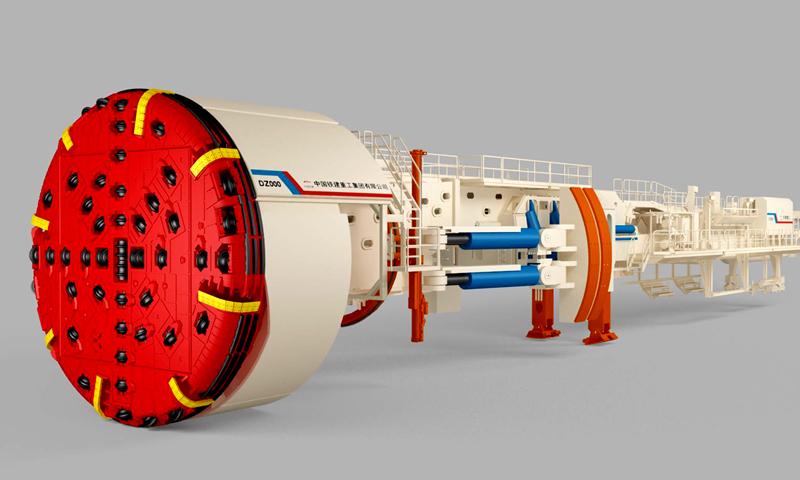 中國鐵建重工集團研制的硬巖掘進(jìn)機。