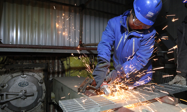 圖為項目施工現(xiàn)場。