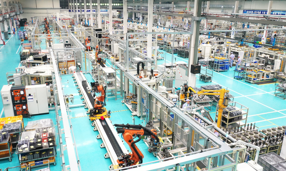 重慶青山DCT數字化車間一隅。