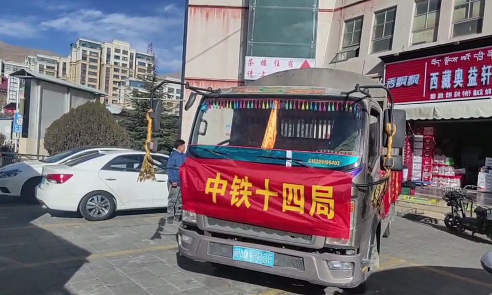 災情緊急，位于附近縣區的中鐵十四局日喀則項目部成立由20人組成的搶險突擊隊，攜帶300余件軍大衣，以及200多箱礦泉水、泡面、面包等物資火速參與搶險救災。搶險隊員分頭行動，第一批5人帶著必要工具火速出發，第二批7人迅速采購各類物資后跟進出發，第三批8人從拉薩帶著一卡車的物資星夜馳援。截至1月7日21時，第一批搶險隊員已抵達災區。