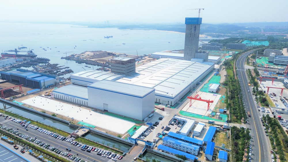 近日拍攝的泰昇海纜廠區。 