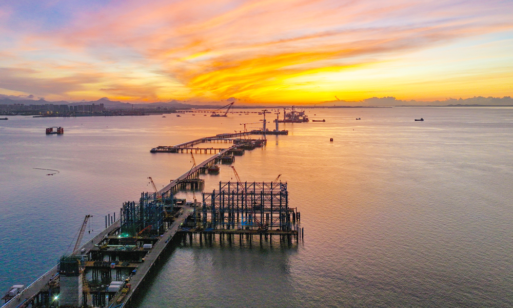 廈金大橋（廈門段）工程以隧道形式穿越廈門本島，以橋梁形式跨越廈門東部海域，終點設互通接入廈門翔安國際機場，主線長17.34公里。項目全線建成通車后將與廈門翔安國際機場、廈金航線共同構建起對臺海陸空立體交通新格局。 