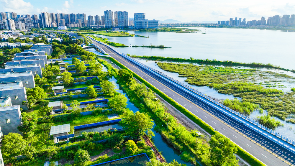 近日，中交集團旗下中交上航局承建的廣東省珠海市海堤提升項目完工驗收。該項目按百年一遇防潮（洪）標(biāo)準(zhǔn)建設(shè)，主要完成3.8千米海堤提升改造，新建圣獅閘和禾豐閘兩個穿堤水閘。