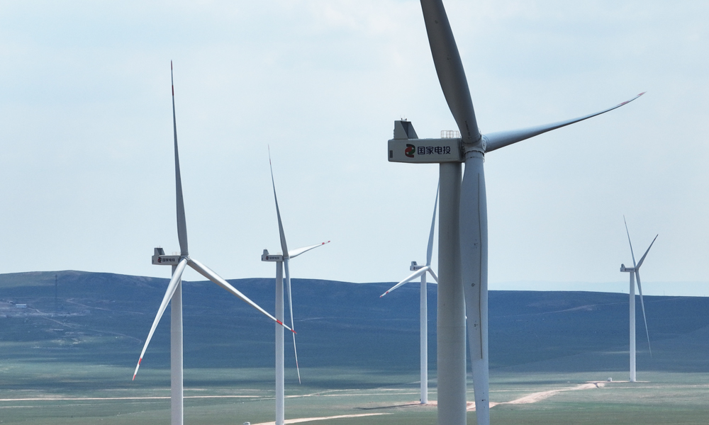國家電投集團烏蘭察布風電基地場站合理安排機組輔控調優、消缺、定檢和變配電預試工作，組織運維人員提高巡檢頻次，開展低效風機治理。利用葉片振動分析系統、在線監測系統等技術手段防控機組故障，優化槳距角調節策略提升發電能力，為搶發電量提供堅實保障，創造綠色價值。