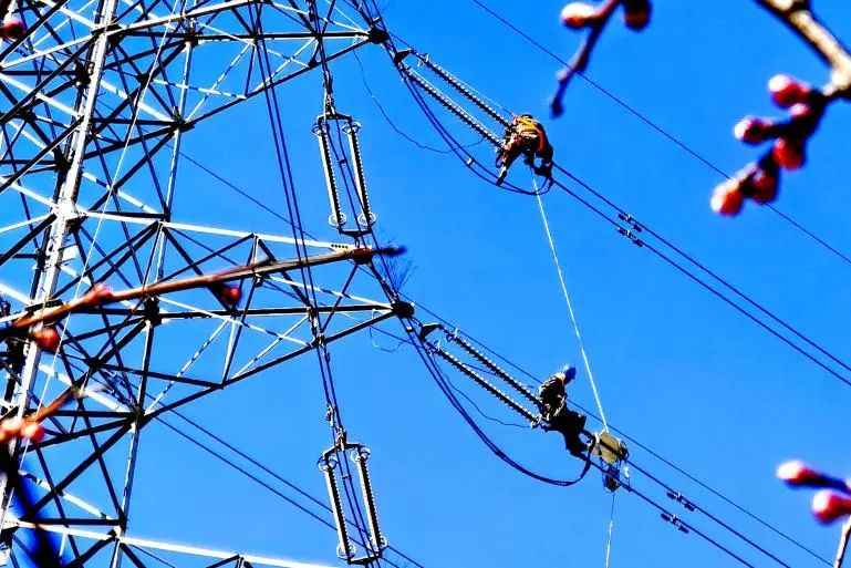當前，各地春季電網設備檢修工作有條不紊開展。國家電網有限公司堅決扛牢電力保供首要責任，周密部署電網春檢各項工作，確保電網安全穩定運行和電力可靠供應。國家電網公司各單位壓緊壓實安全責任，統籌安排檢修計劃，運用先進技術、創新檢修工藝、加強現場管理，高標準高質量開展作業，全面提升設備健康水平，為經濟社會高質量發展提供有力支撐。圖為國家電網北京市電力公司工作人員在220千伏輸電線路現場開展X光檢測工作。