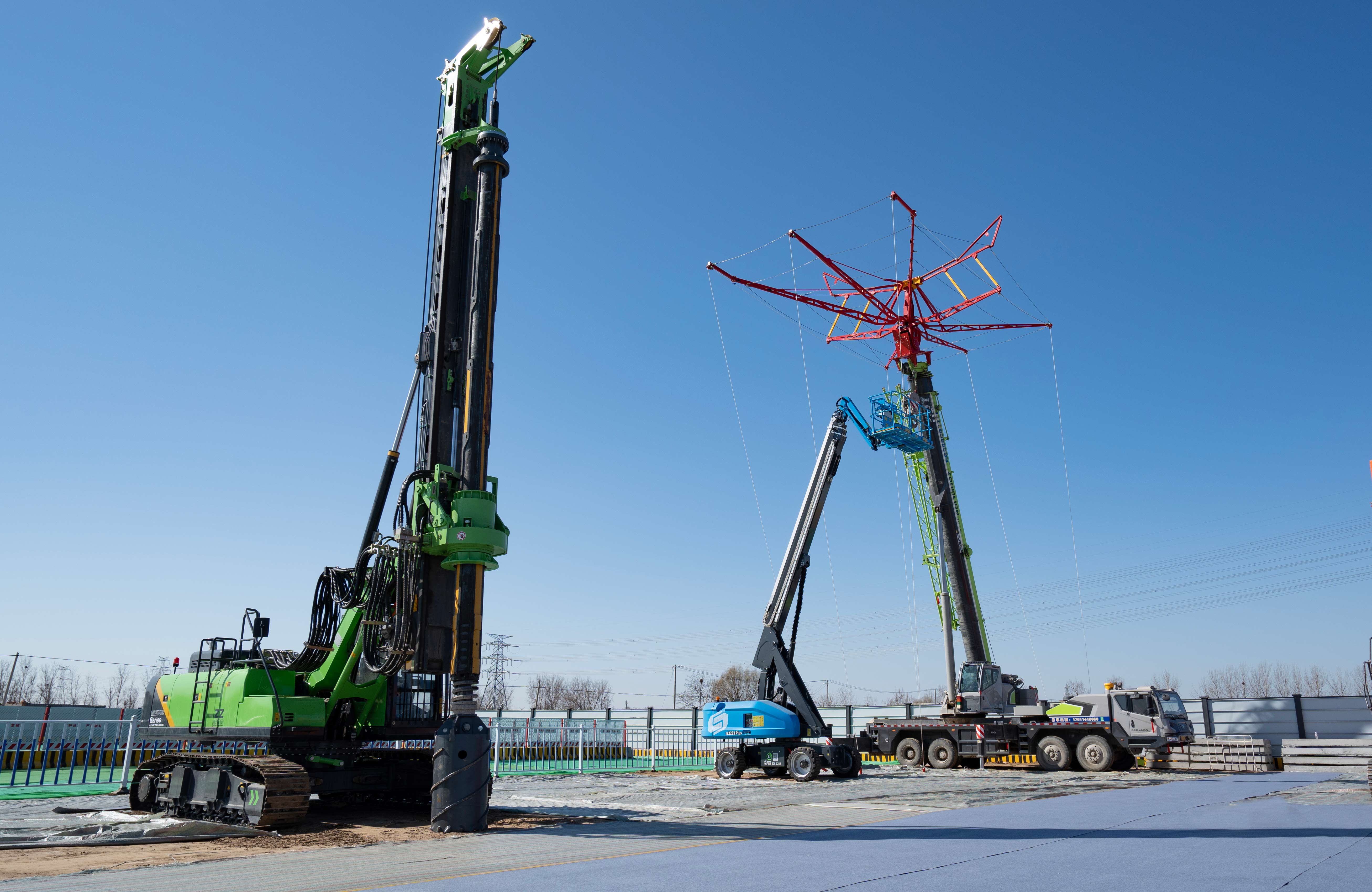 3月13日,北京500千伏科學城輸變電工程開工建設現場。.jpg 3月13日,北京500千伏科學城輸變電工程開工建設現場。.jpg