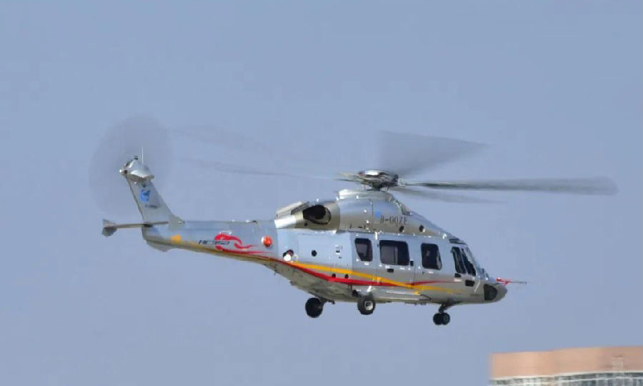 圖為試飛現場。