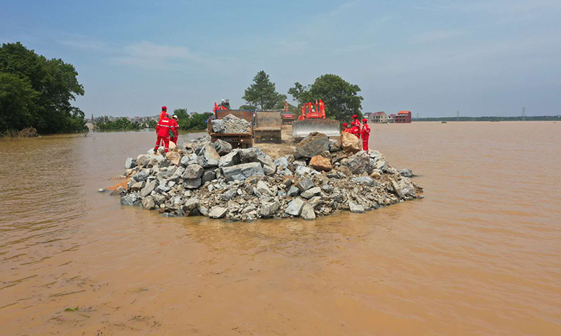 施工現場一隅。