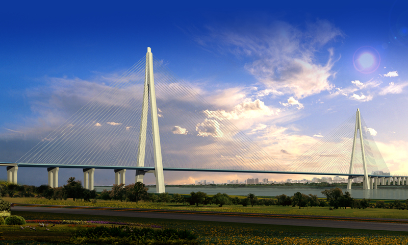 4月10日13時，正在建設中的武漢第11座長江大橋——青山長江大橋南岸主塔封頂。此次封頂的南岸主塔高271．5米，相當于約100層樓房的高度，是目前已建在建的世界最高Ａ型橋塔。